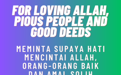 For Loving Allah, Pious People and Good Deeds